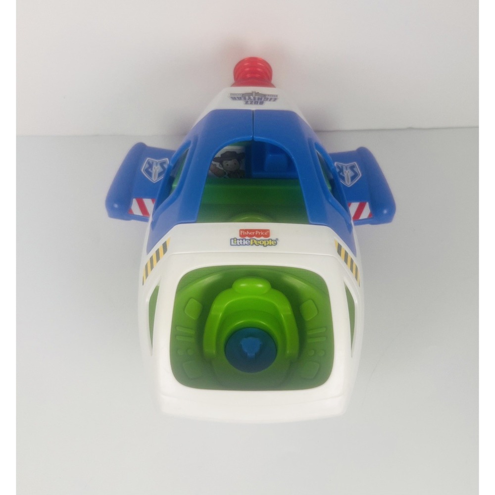 Fisher Price Little People Buzz Lightyear Spaceship Talking Rocket 2012 WORKS!